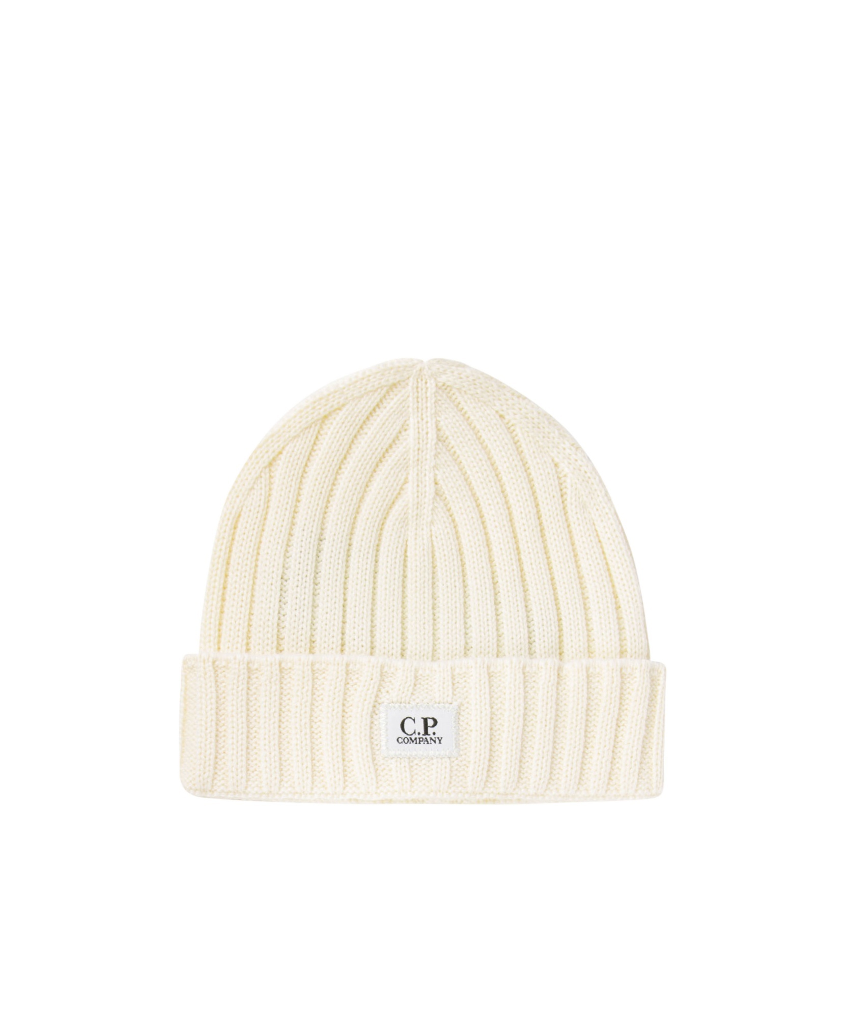 C.P. COMPANY LOGO-PATCH BEANIE 