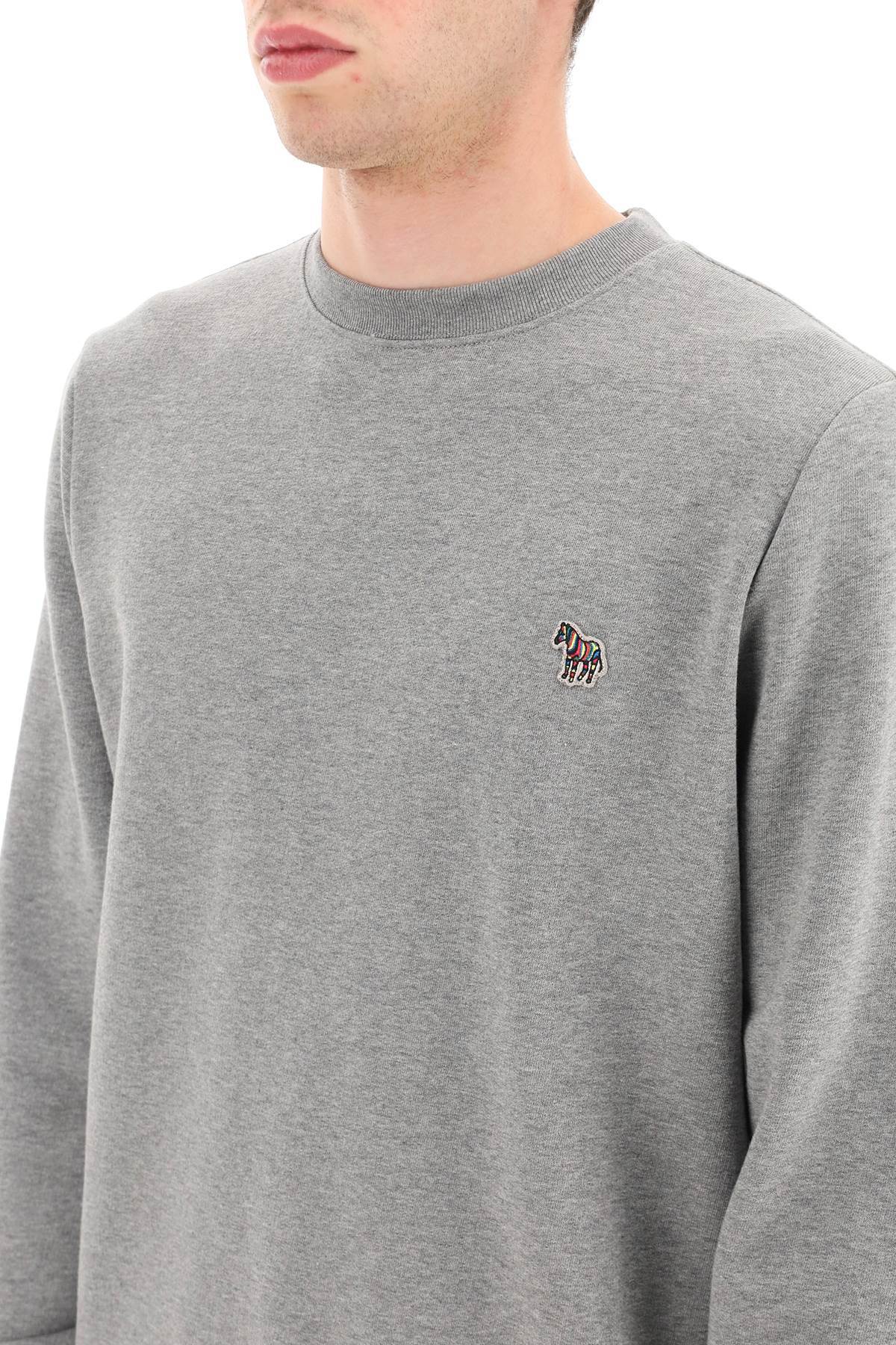 Ps By Paul Smith Ps Paul Smith Sweatshirt With Zebra Patch In Gray