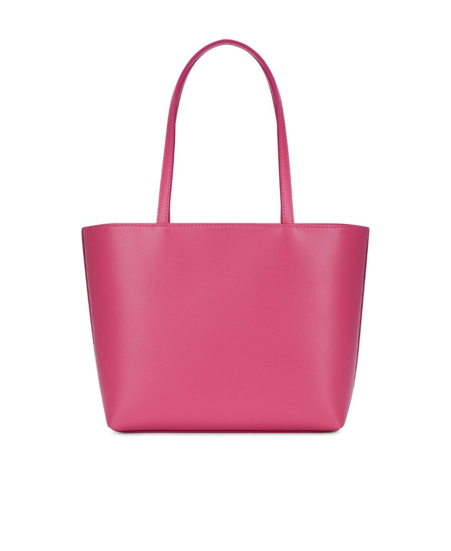 Dolce & Gabbana Embossed-logo Tote Bag In Red