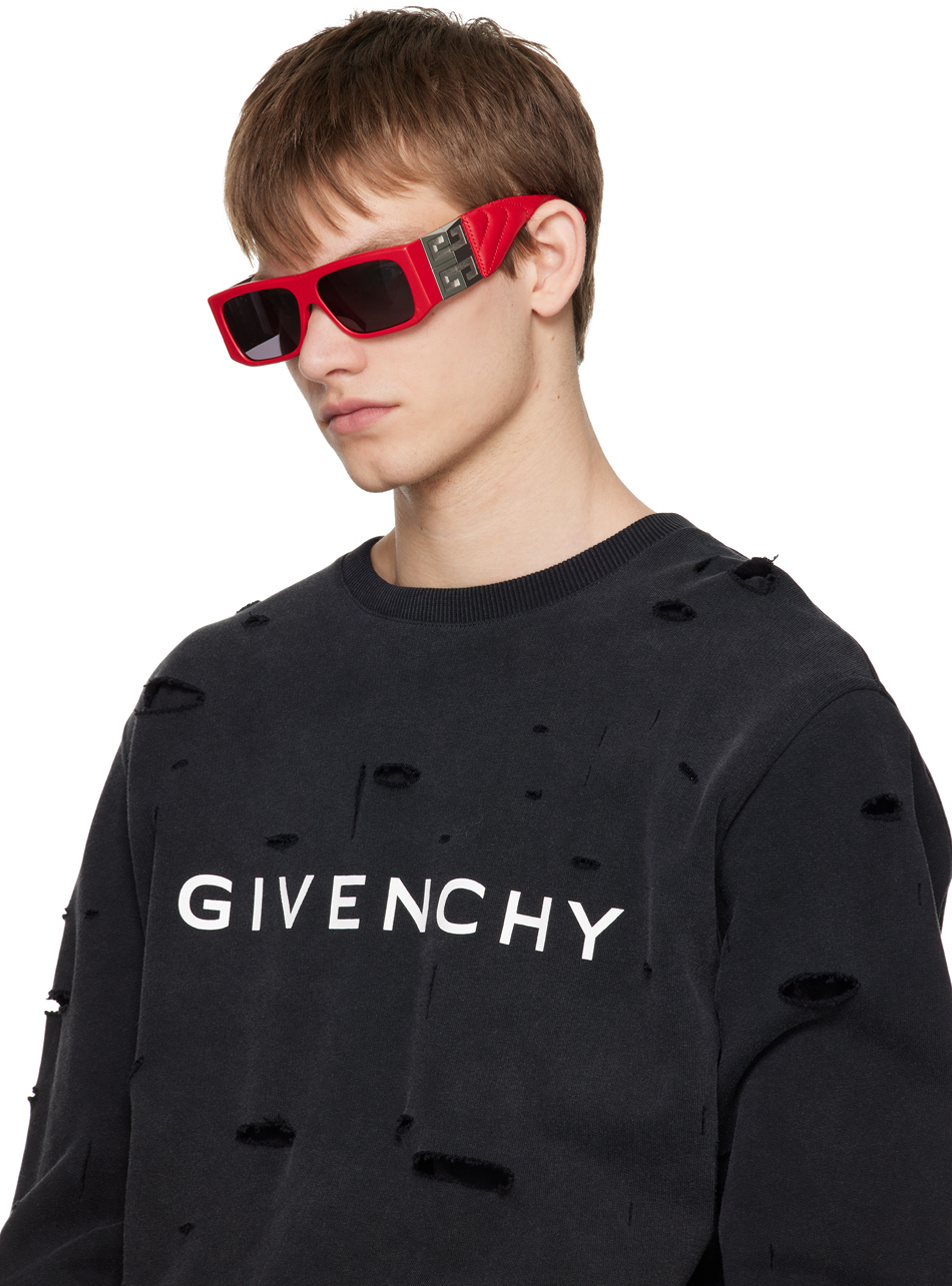 Givenchy Logo Sunglasses In Red