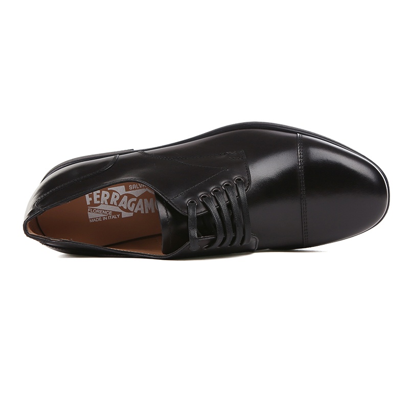 Ferragamo Larry Series Business Casual Shoes In Black