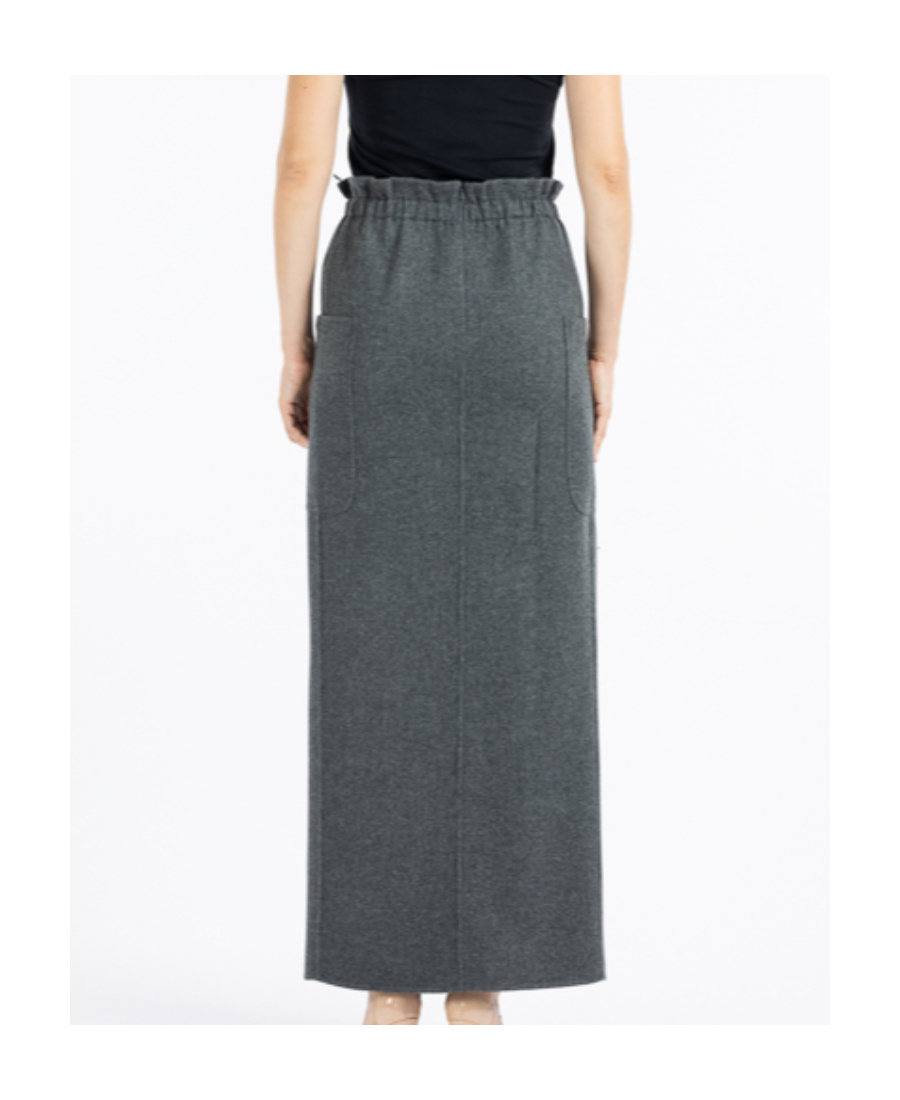 Max Mara Messina Wraparound Skirt In Gray