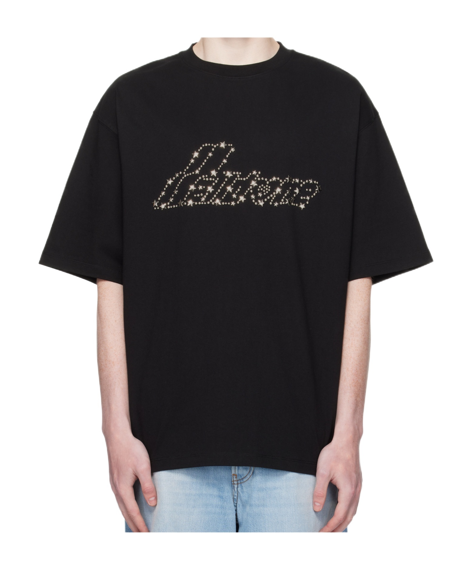 We11 Done Logo T-shirt In Black