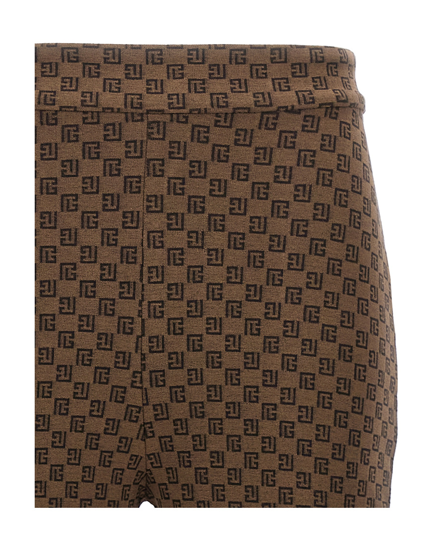 BALMAIN MINI MONOGRAM KNIT TROUSERS