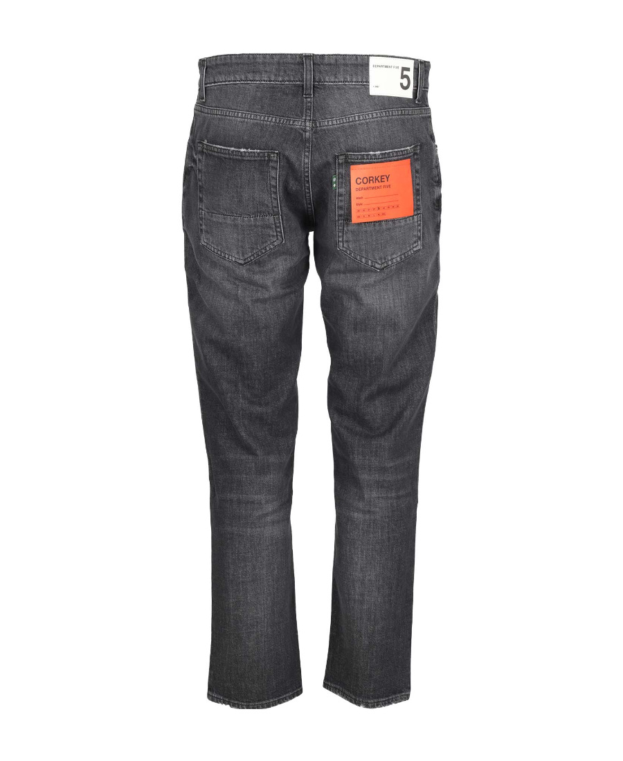 Department Five Logo Jeans In Black