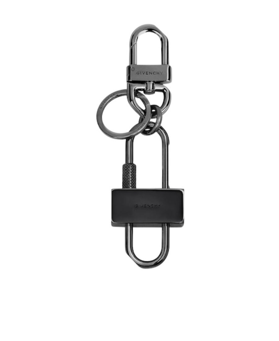 Givenchy Padlock Key Ring In Black