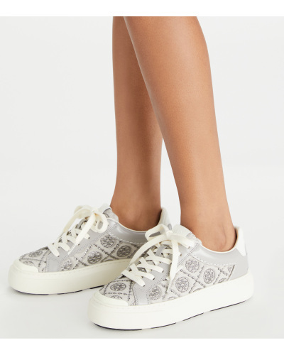 Tory Burch Laced Sneakers In White