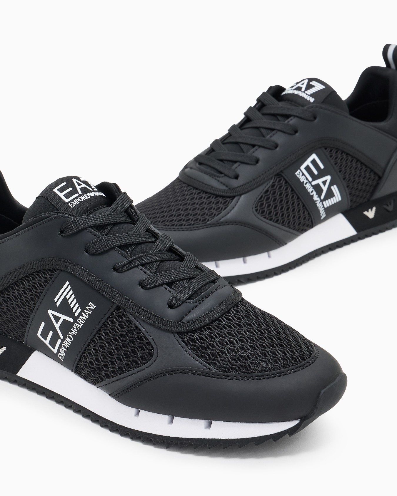 Ea7 Logo-embellished Lace-up Sneakers