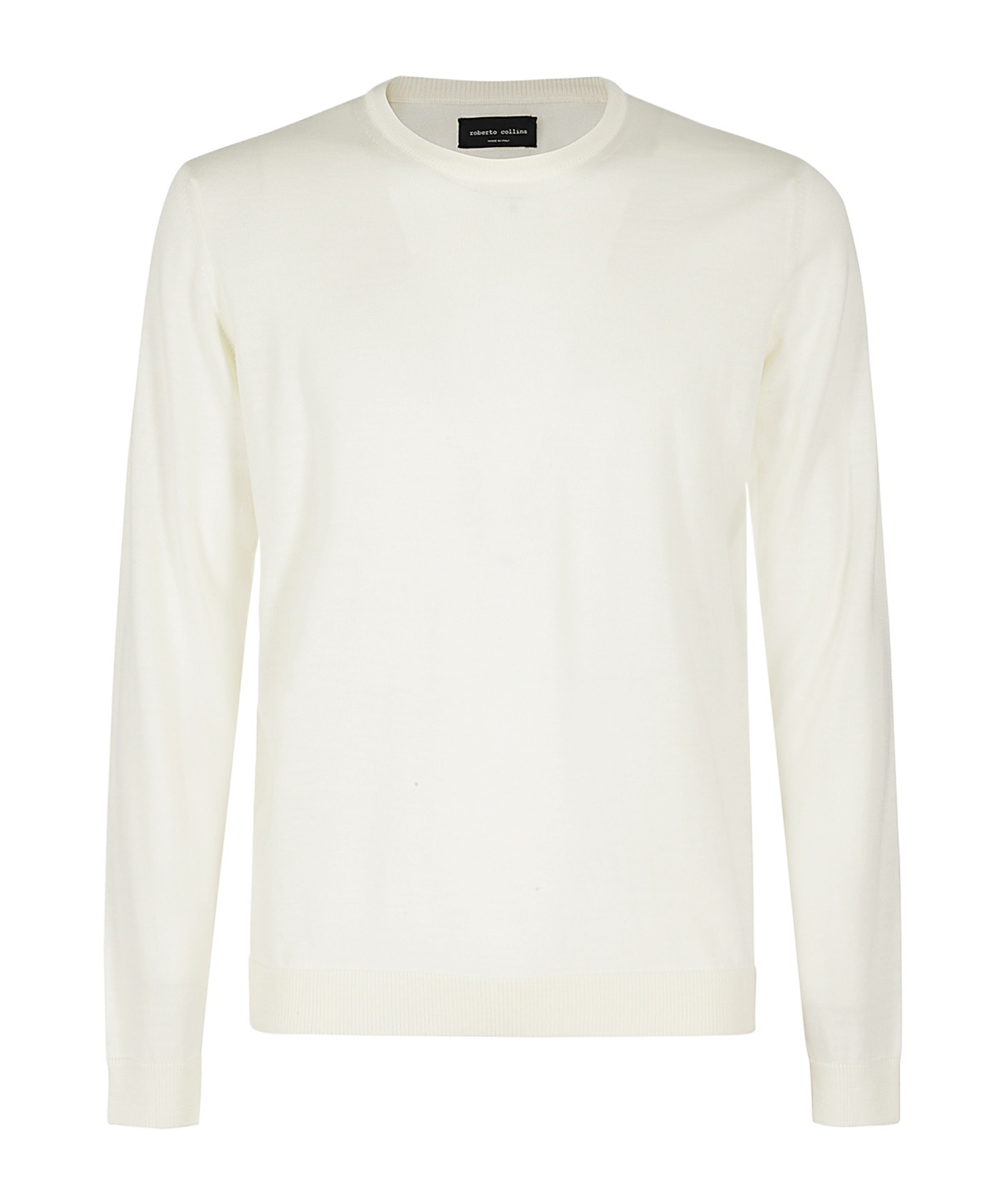 Roberto Collina Man Sweater Ivory Size 40 Cotton In White