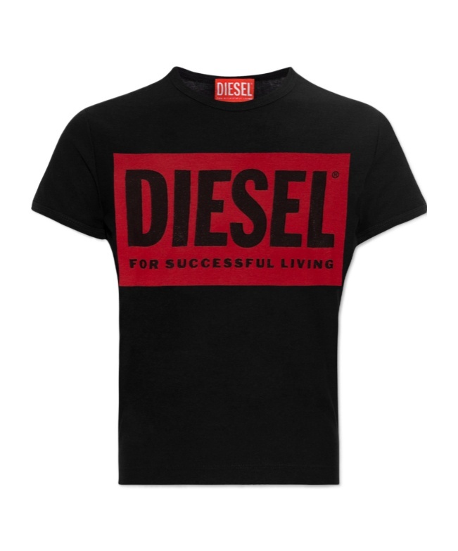 Diesel Black T-malun T-shirt In Black