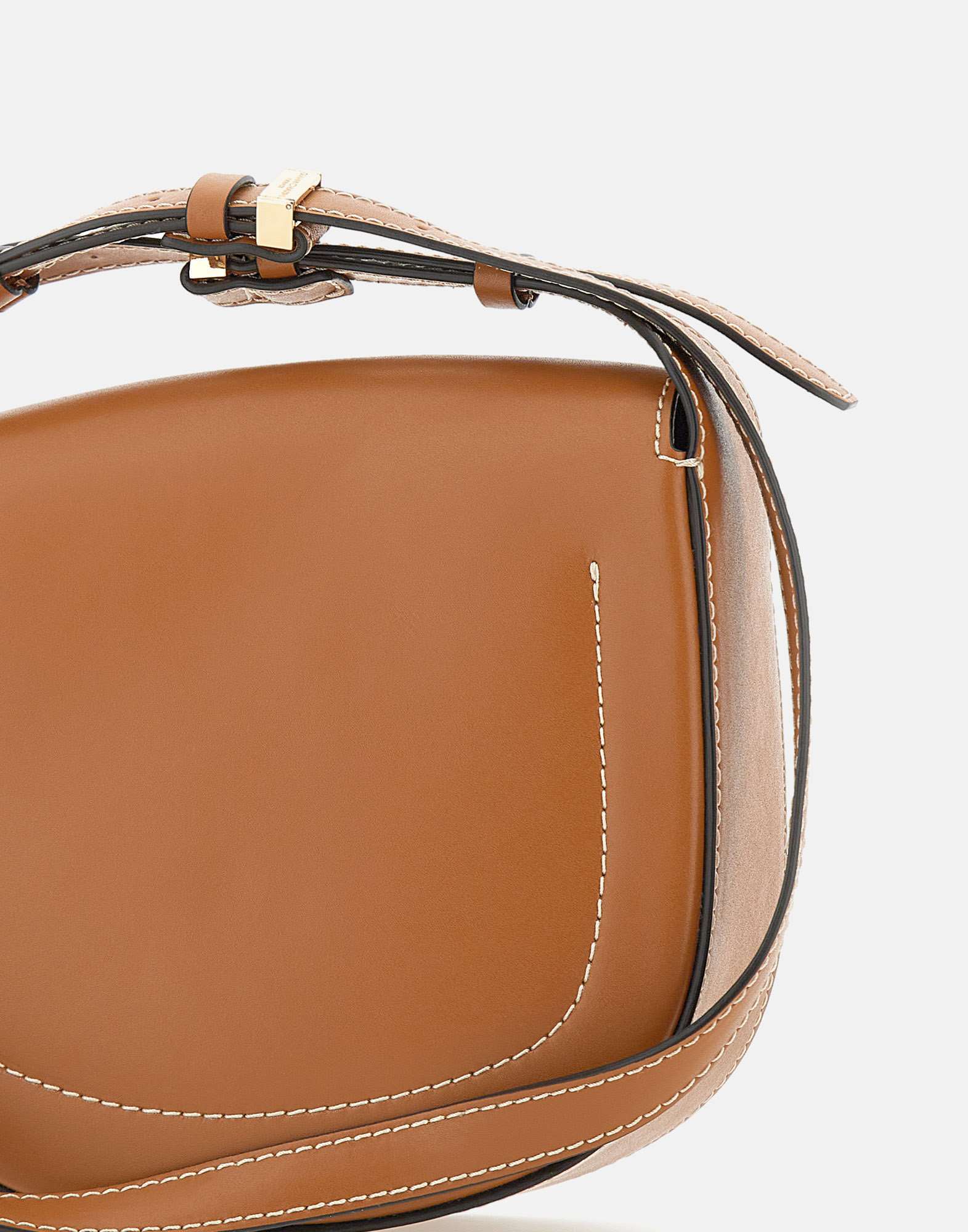 Gianni Chiarini Isa Logo Embossed Shoulder Bag In Brown