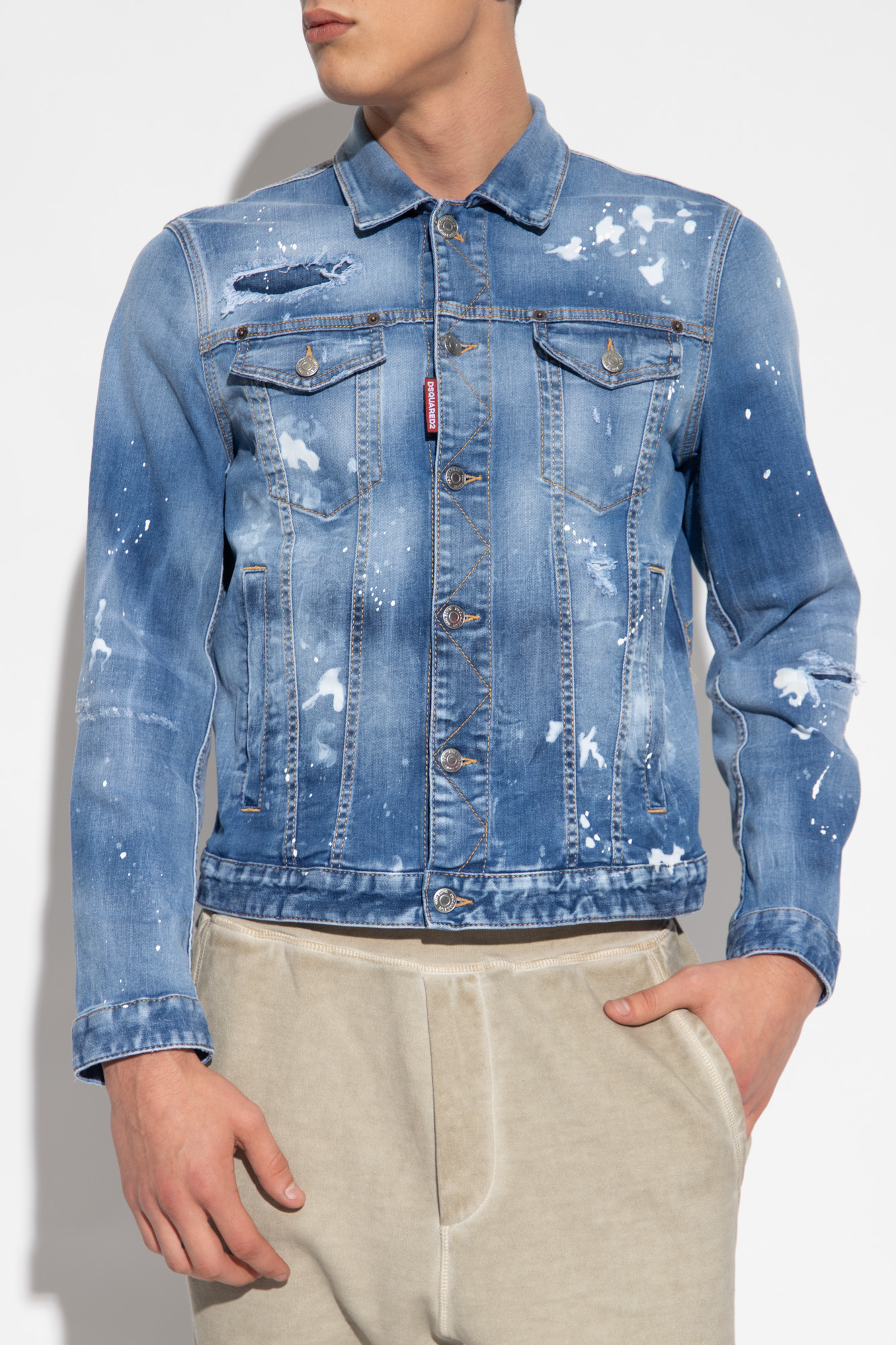 Dsquared2 Dan Jean Denim Jacket In Blue