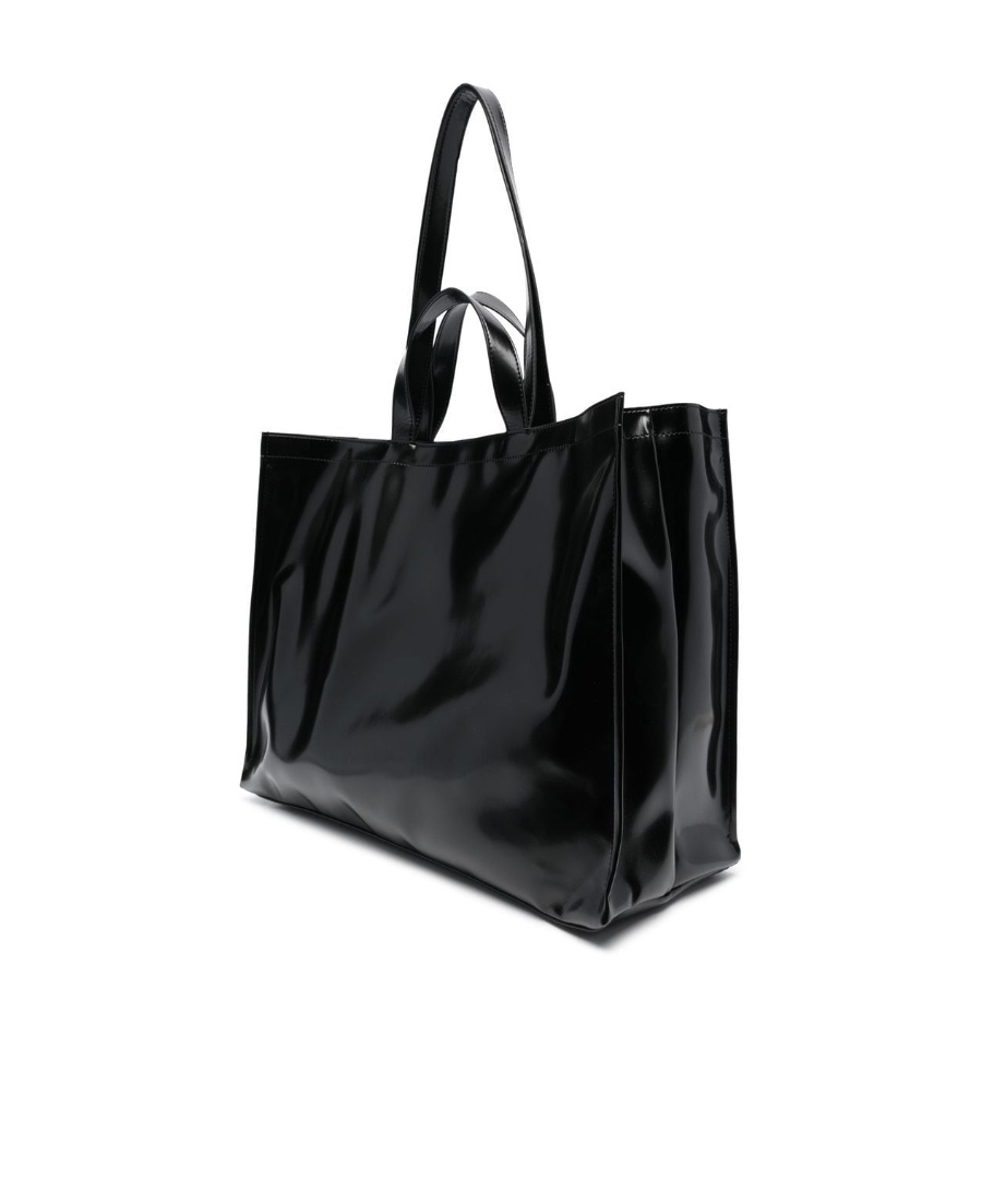 Acne Studios Black Logo Tote In Black