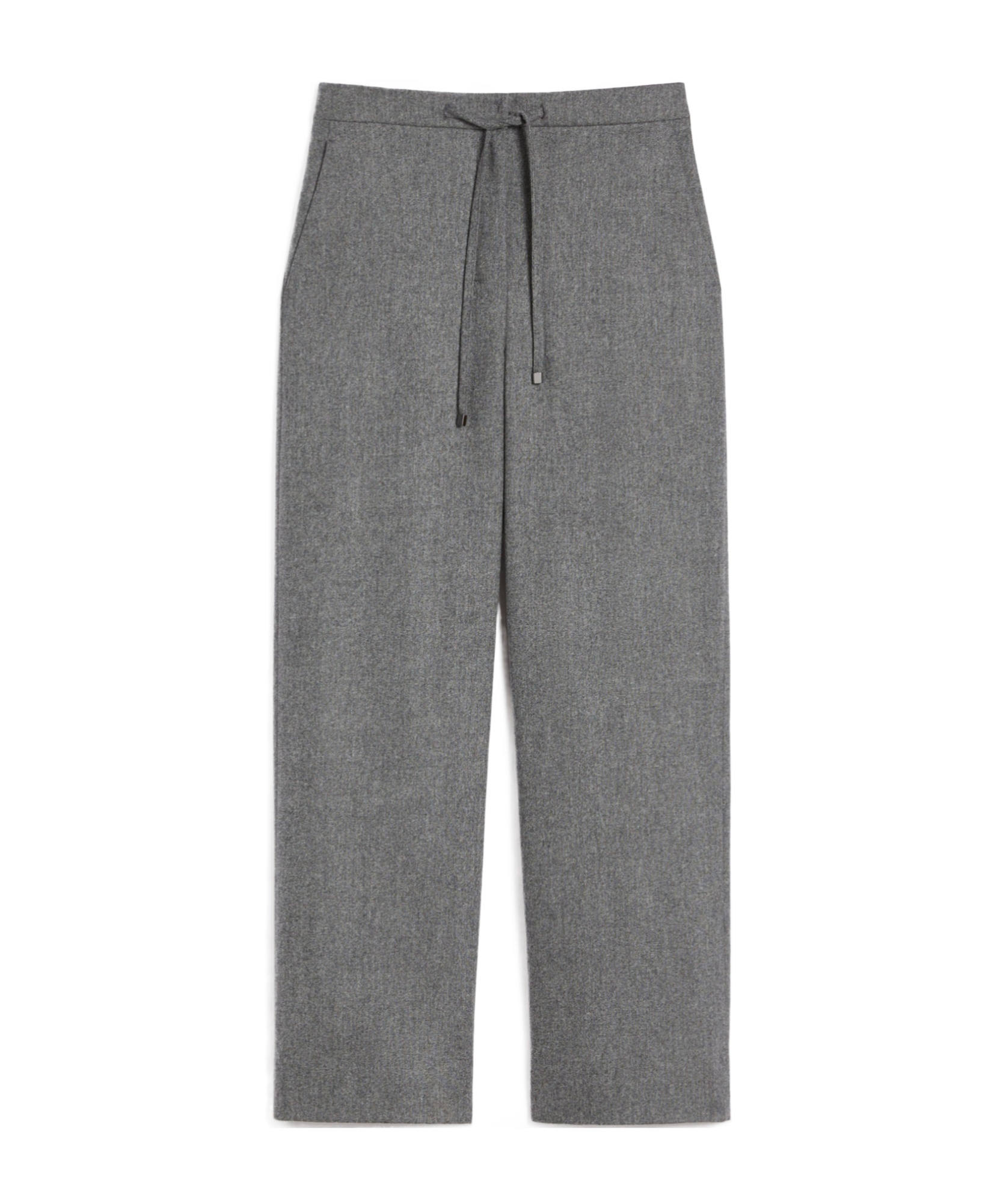 Max Mara Wool Joggers In Gray