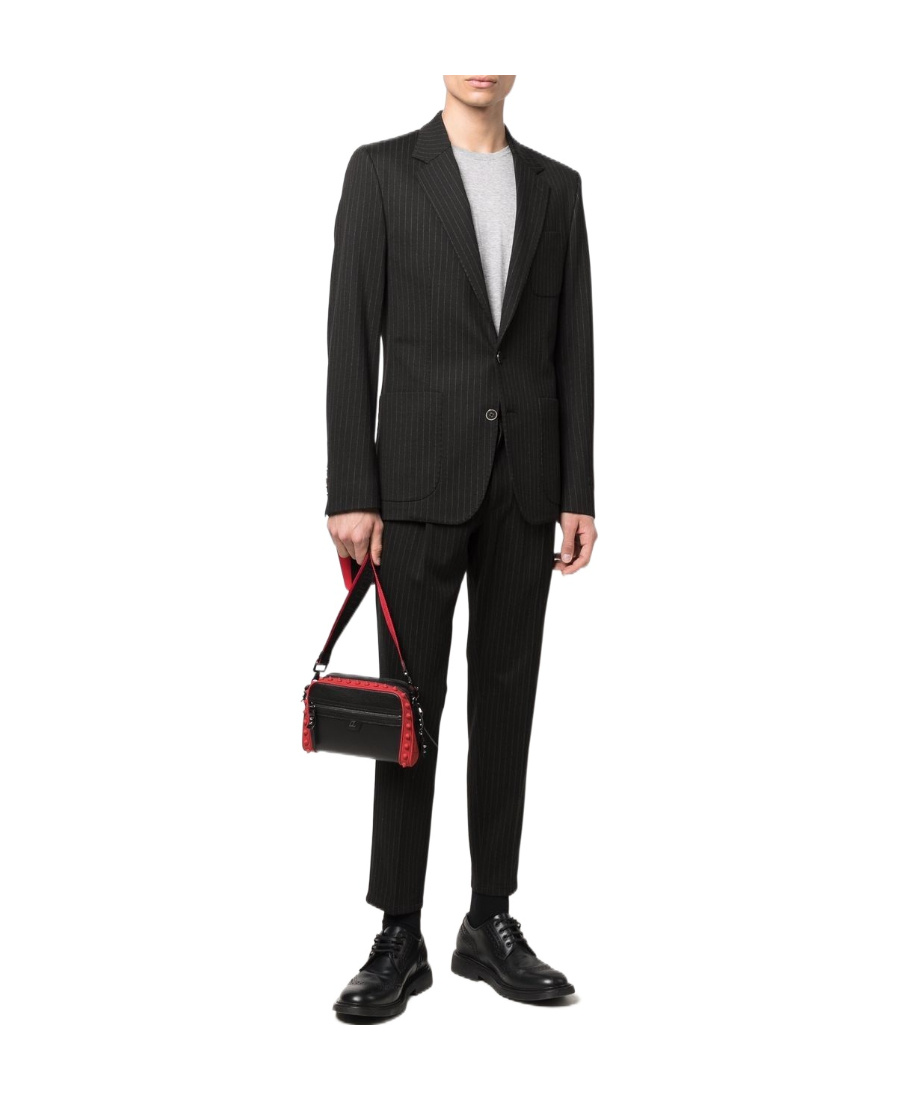 Dolce & Gabbana Pinstripe-pattern Single-breasted Blazer In Black