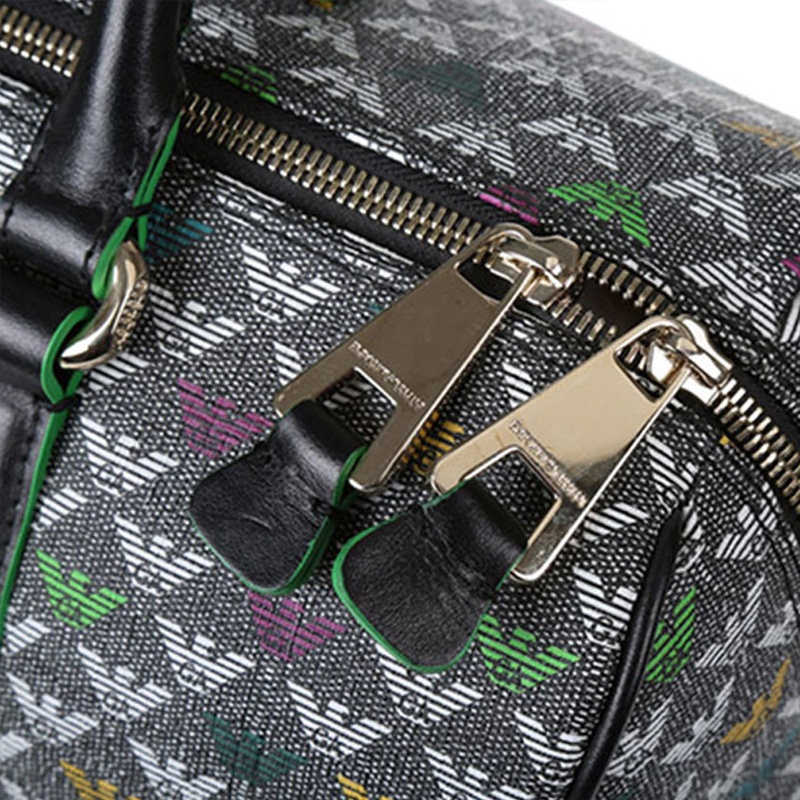 Emporio Armani Logo Printed Handbag In Black