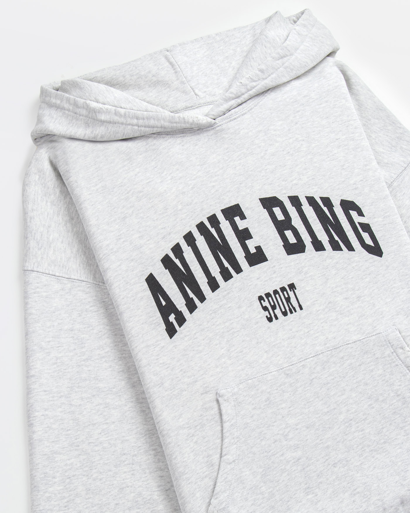 Shop Anine Bing Logo-print Cotton Hoodie In White