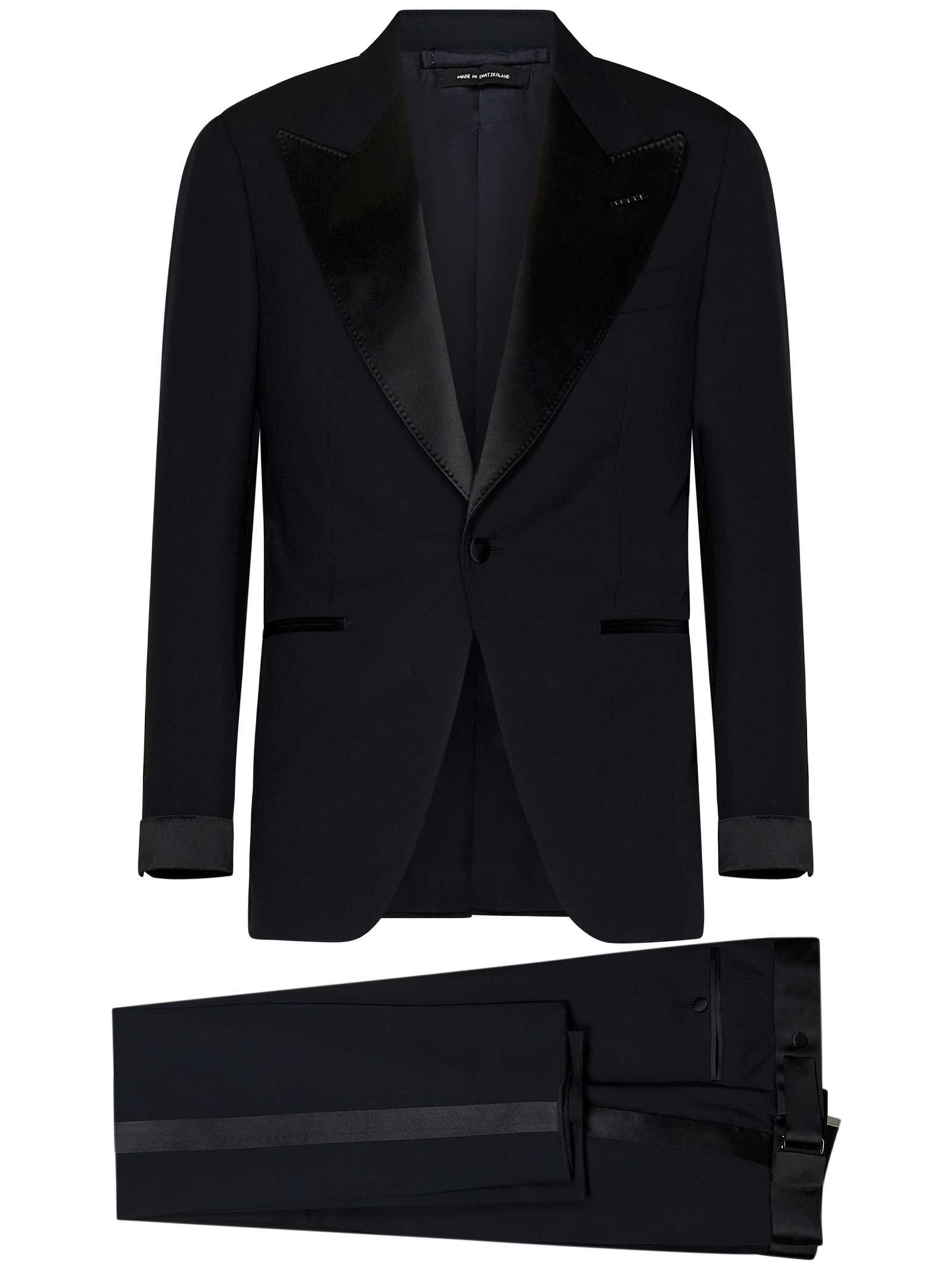 Tom Ford Two-piece Single-breasted Dinner Suit In Black