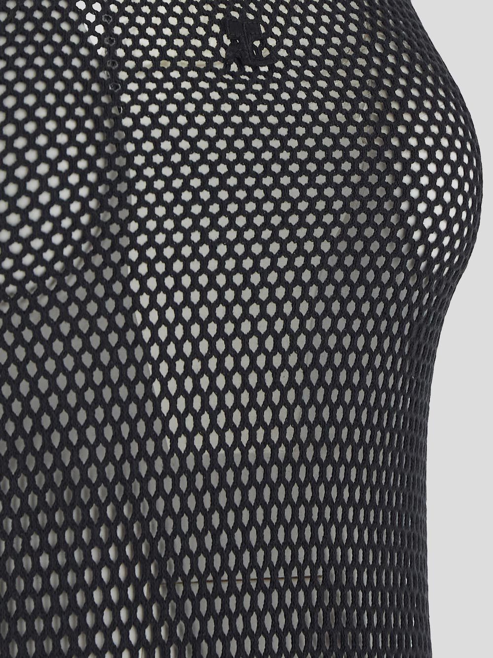 Shop Courrèges Mesh Cotton Dress