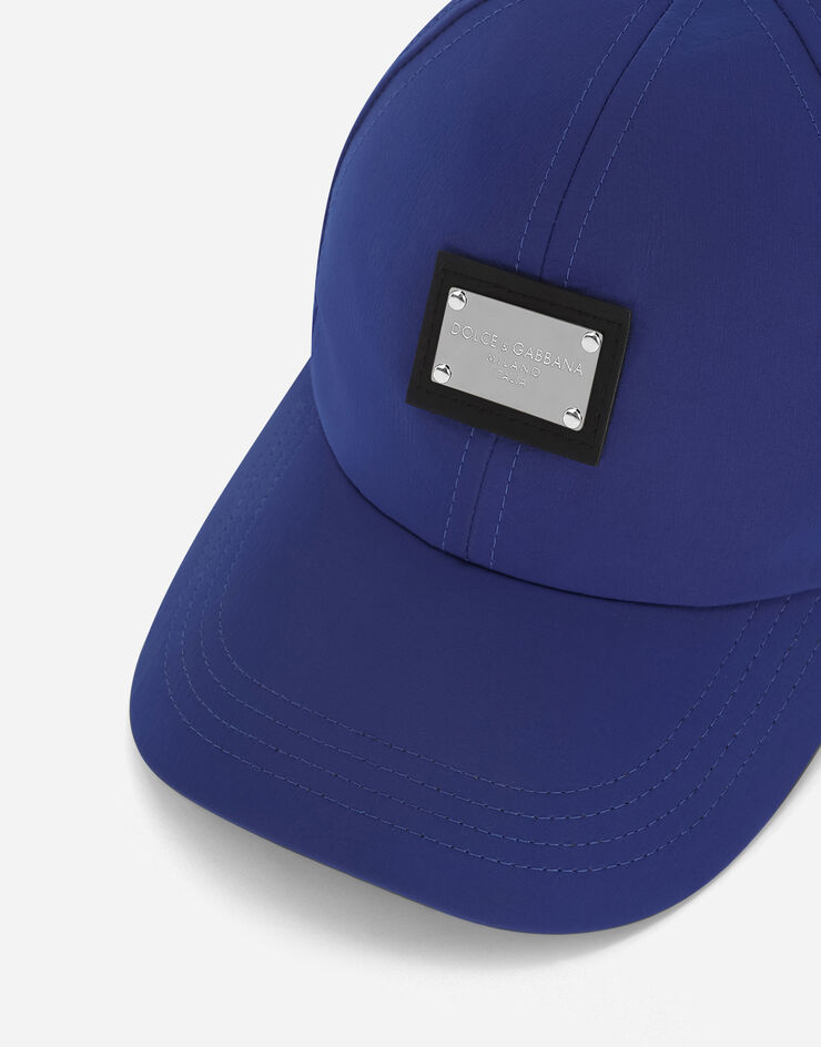 Dolce & Gabbana Logo-plaque Baseball Cap In Blue