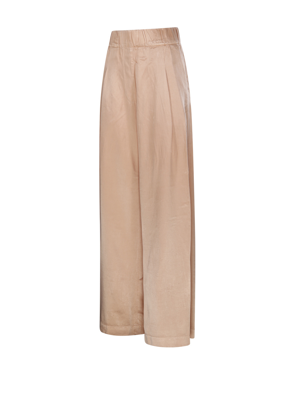 Dries Van Noten Pleated Wide-leg Track Pants In Peach