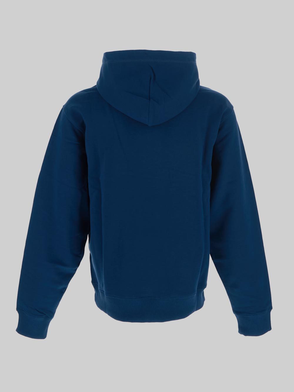 Kenzo Logo-print Cotton Hoodie In Blue