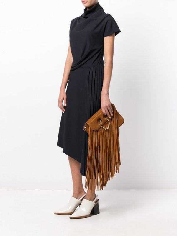 Jw Anderson Small Pierce Tassel Shoulder Bag In Brown