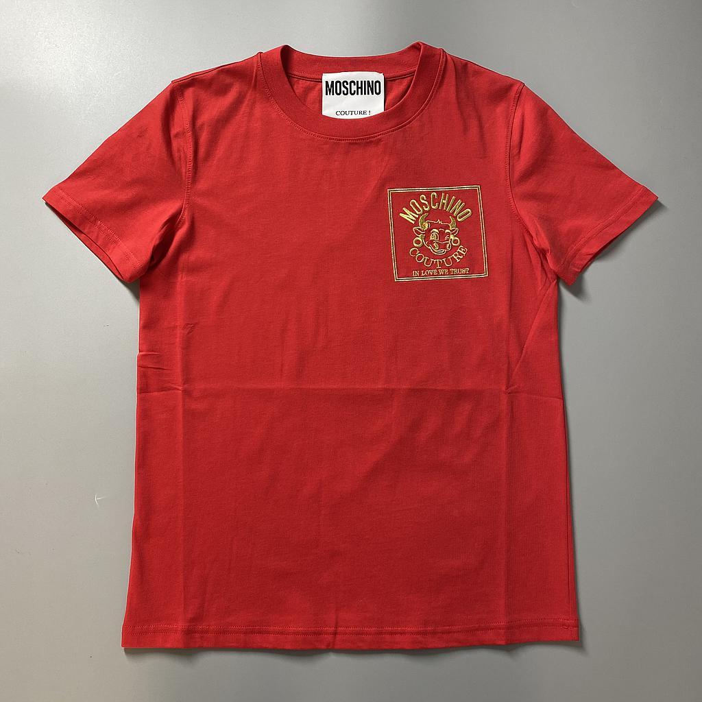 Moschino Printed T-shirt In Red