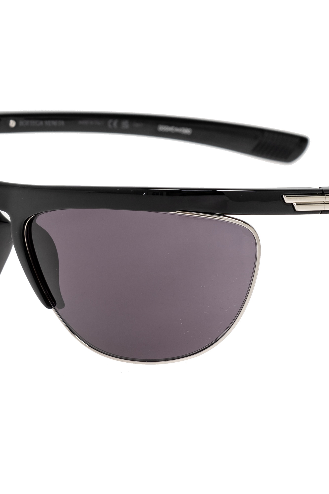Bottega Veneta Speed Rectangular Sunglasses In Gray