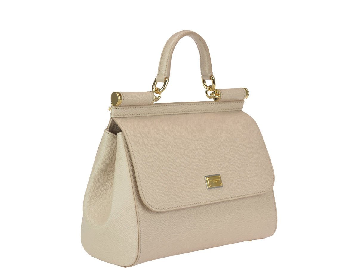 Dolce & Gabbana Medium Sicily Handbag In Nude
