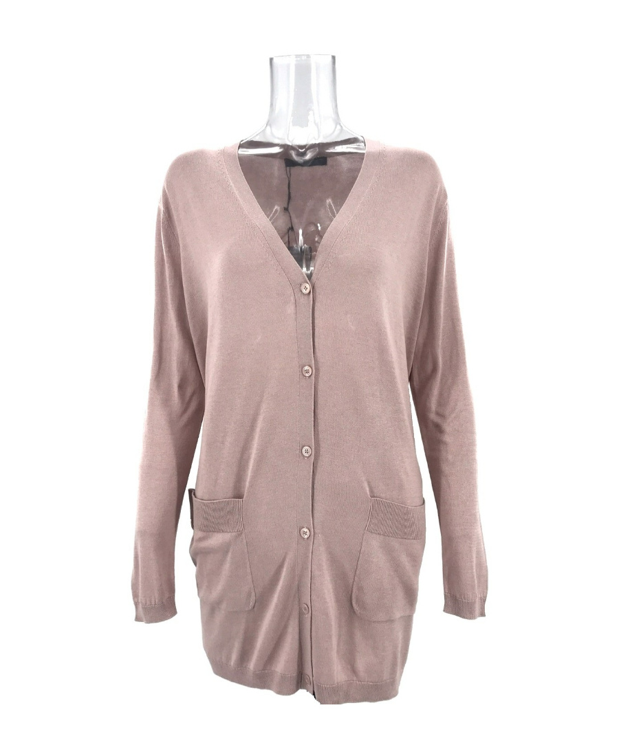 Weekend Max Mara Long-sleeved Knitted Cardigan In Nude