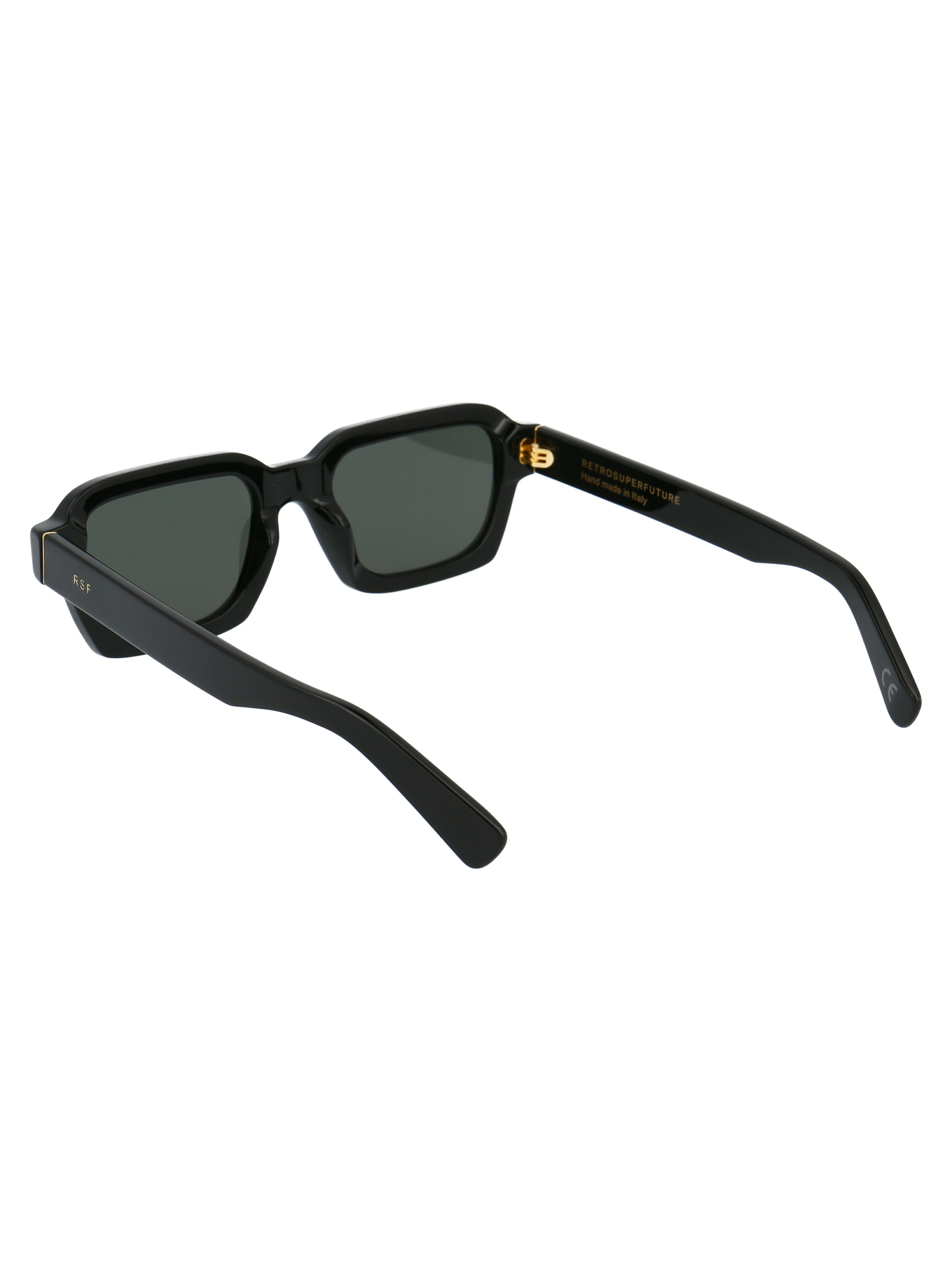 Retrosuperfuture Caro Rectangular Frame Sunglasses In Black