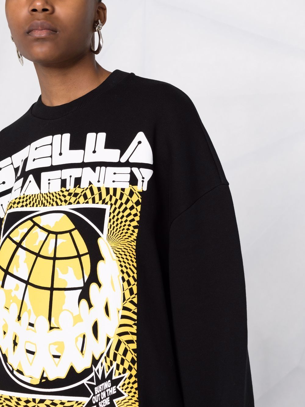 Stella Mccartney Graphic-print Sweatshirt In Black