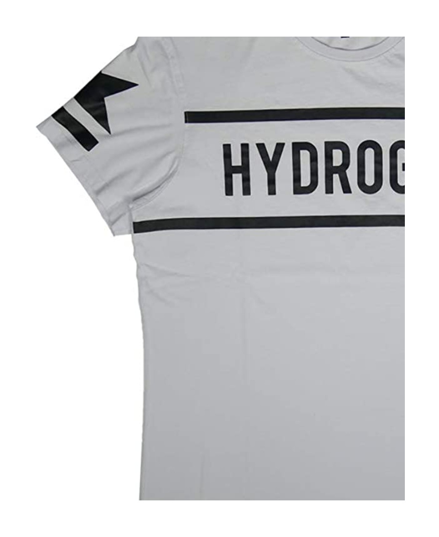 Hydrogen T-shirt With Round Neck And Short Sleeves In Gray