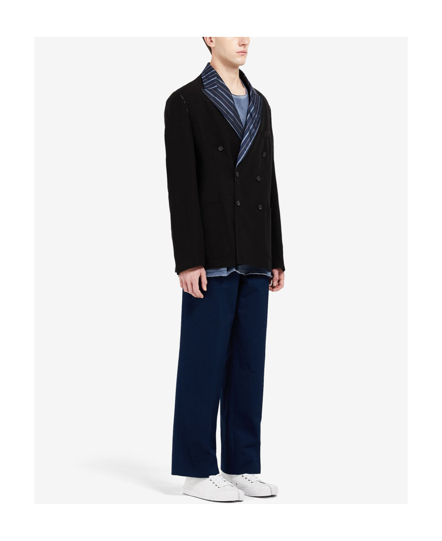 Maison Margiela Minimalist White Low-top Sneakers With Split-toe Design In Animal Print