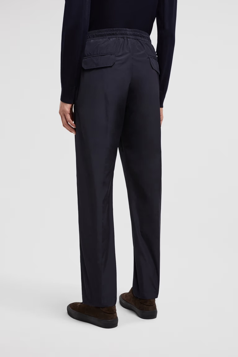 Moncler Tailored Trousers Multiple Pockets In Blue