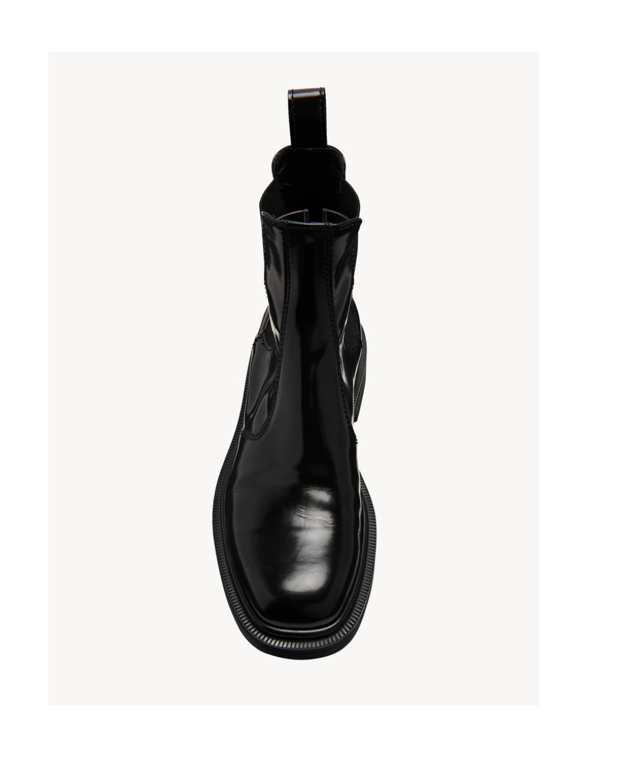 The Row 20mm Elastic Ranger Leather Ankle Boots In Black