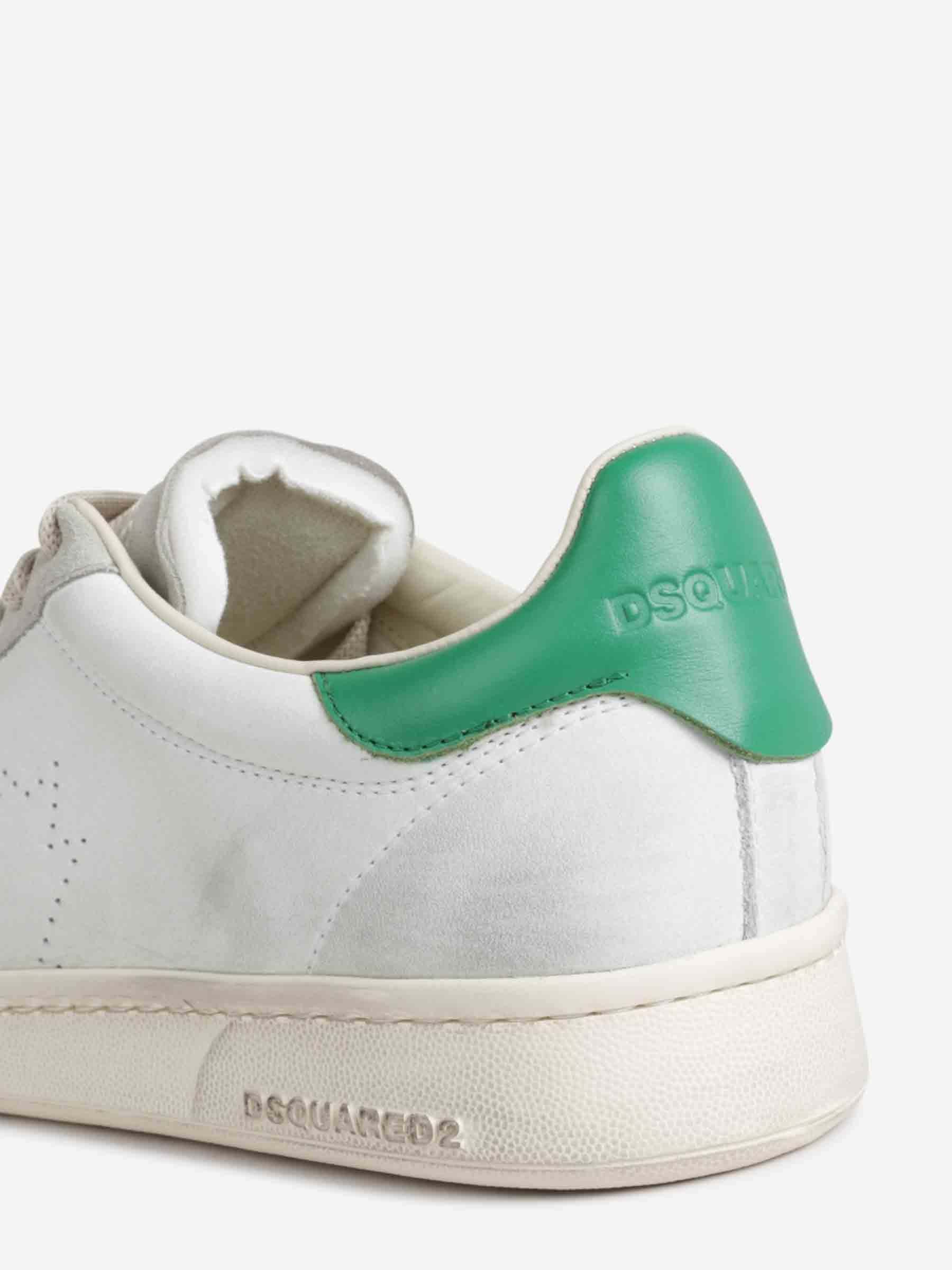 Shop Dsquared2 New Jersey Lace-up Sneakers In White