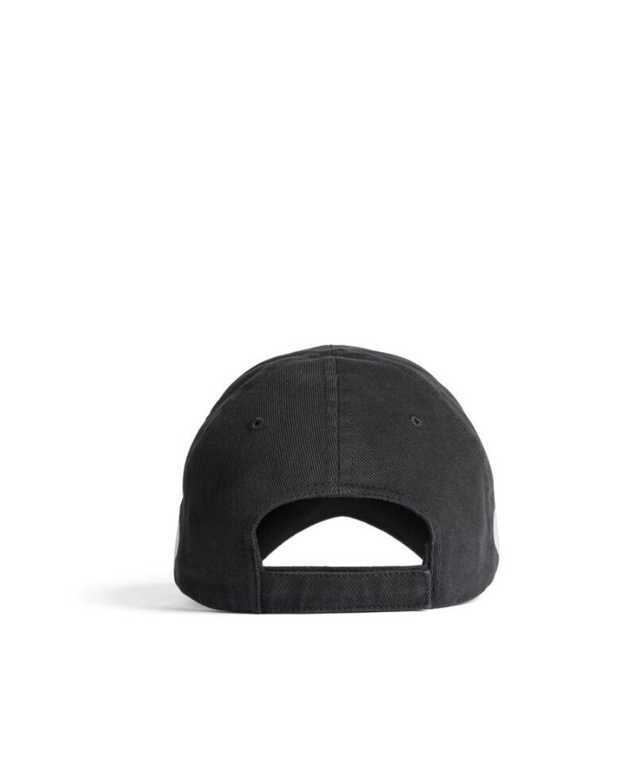 Balenciaga 3b Sports Icon Logo-embroidered Cap In Black Balenciaga 3b Sports Icon Logo-embroidered Cap In Black