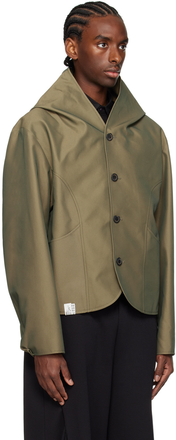 Ader Error Button Long Sleeve Casual Jacket In Brown
