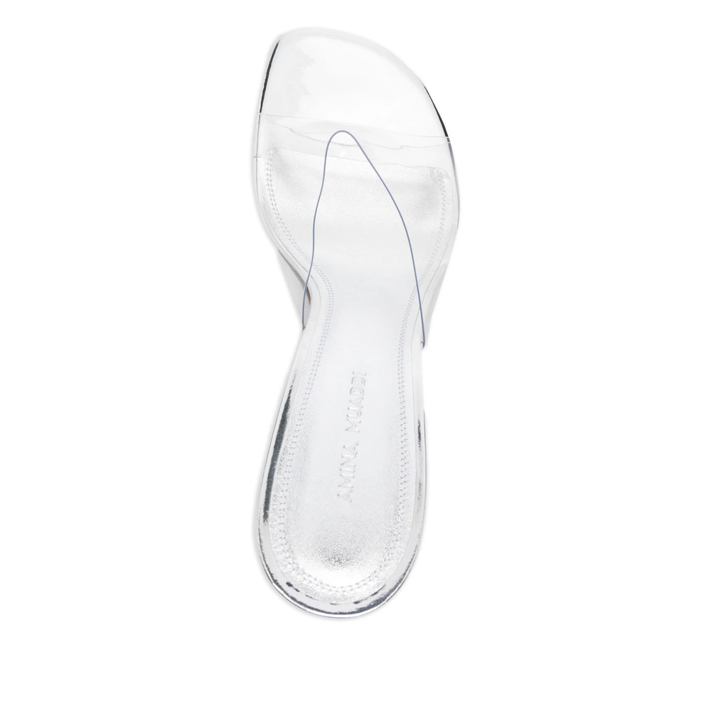 Amina Muaddi Open-toe High-heeled Sandals In White