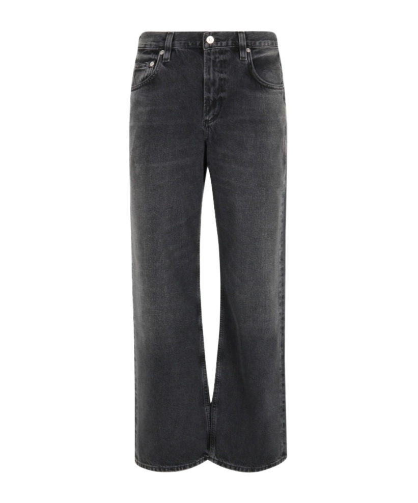 Citizen Of Humanity Low-rise Straight-leg Jeans With Vintage Wash In Gray