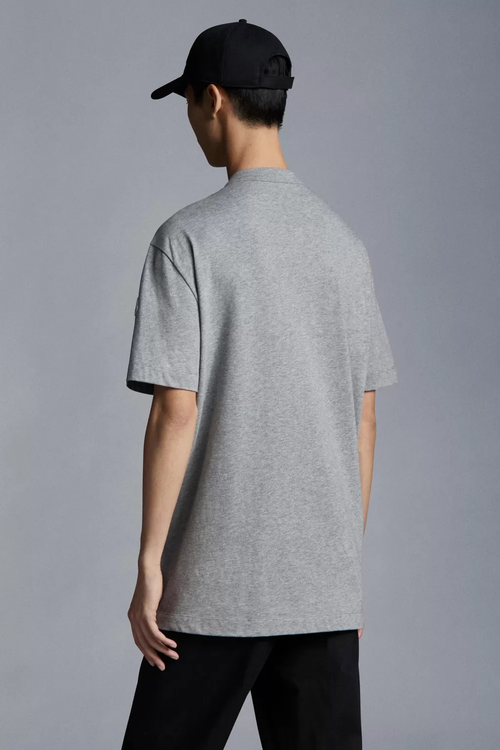 Moncler Logo-print T-shirt In Gray