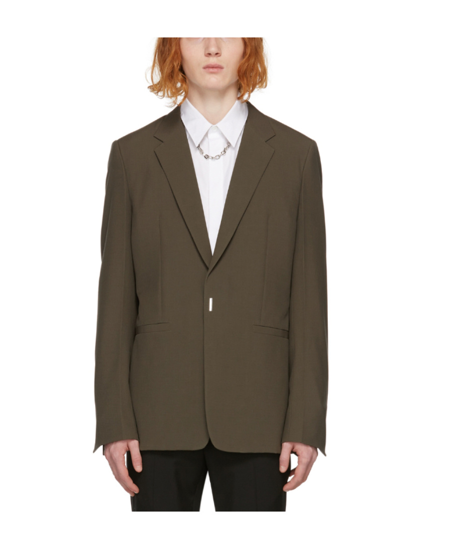 Givenchy Hook Bar Suit Jacket In Green