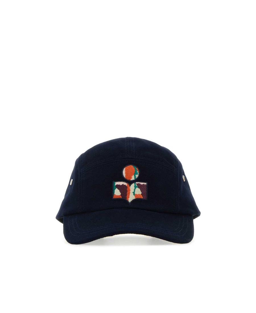 Isabel Marant Cappello Da Baseball Tedji In Cotone Blu Notte Uomo In Black