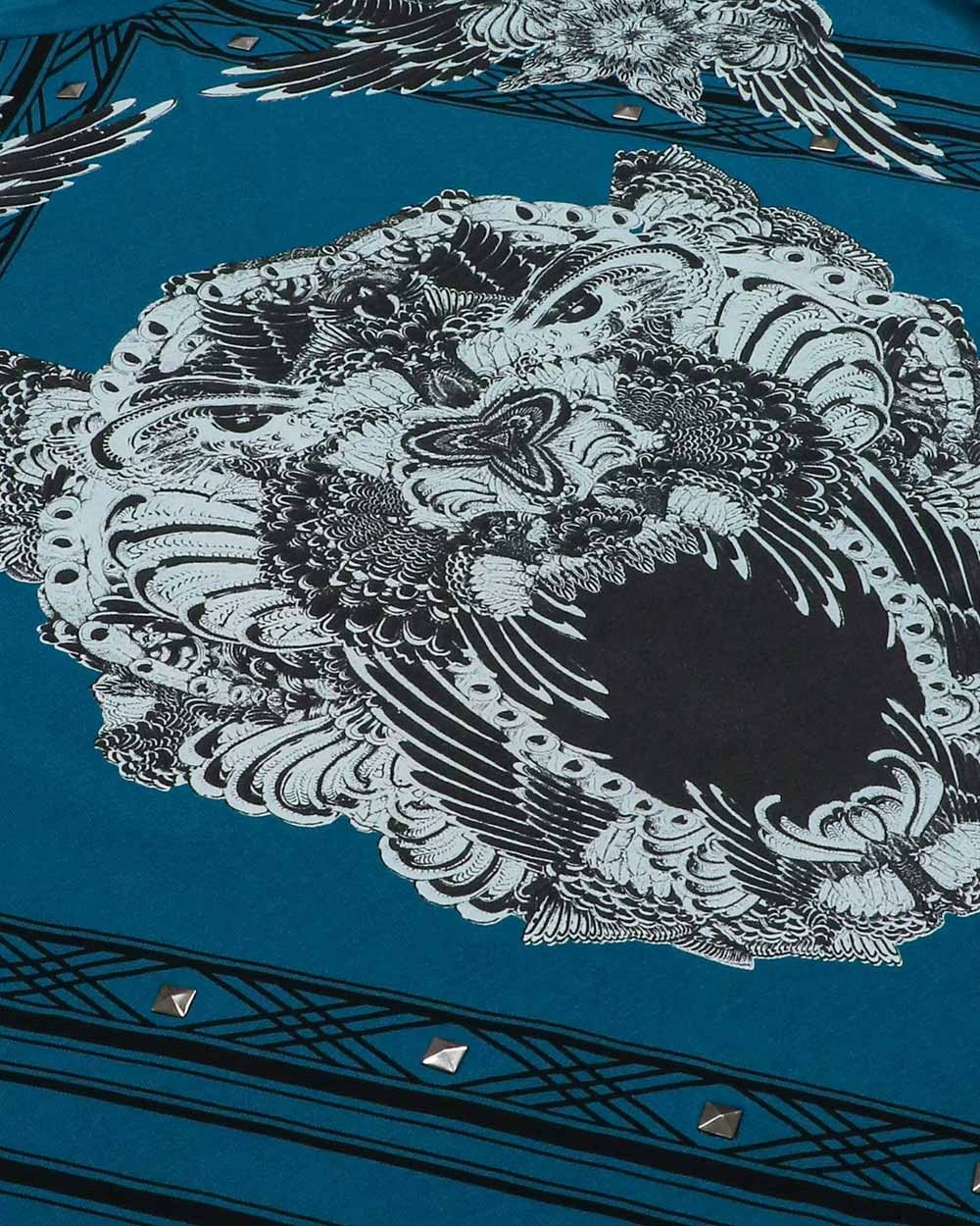 Just Cavalli Printed T-shirt In Blue