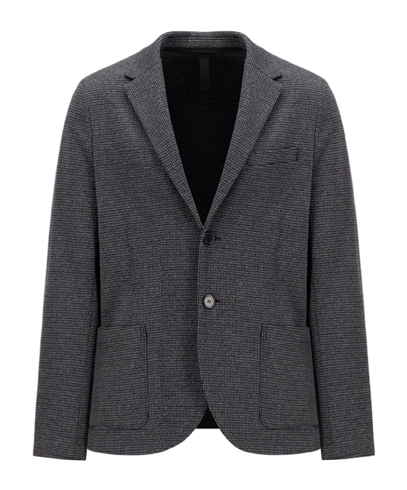 Harris Wharf London Long-sleeved Wool Suit Coat In Black