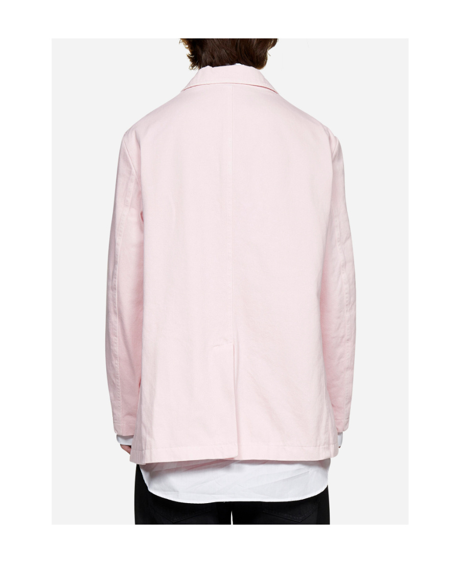 Raf Simons Denim Suit Jacket In Pink