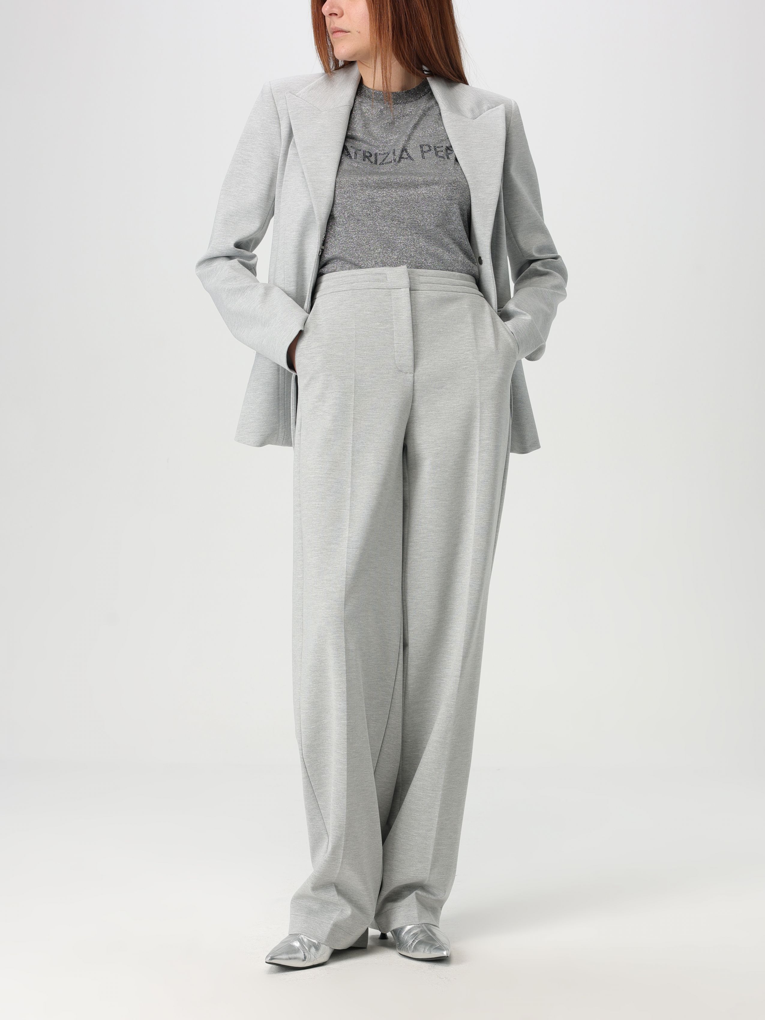 Patrizia Pepe Wide-leg Pants With Clean Waistband