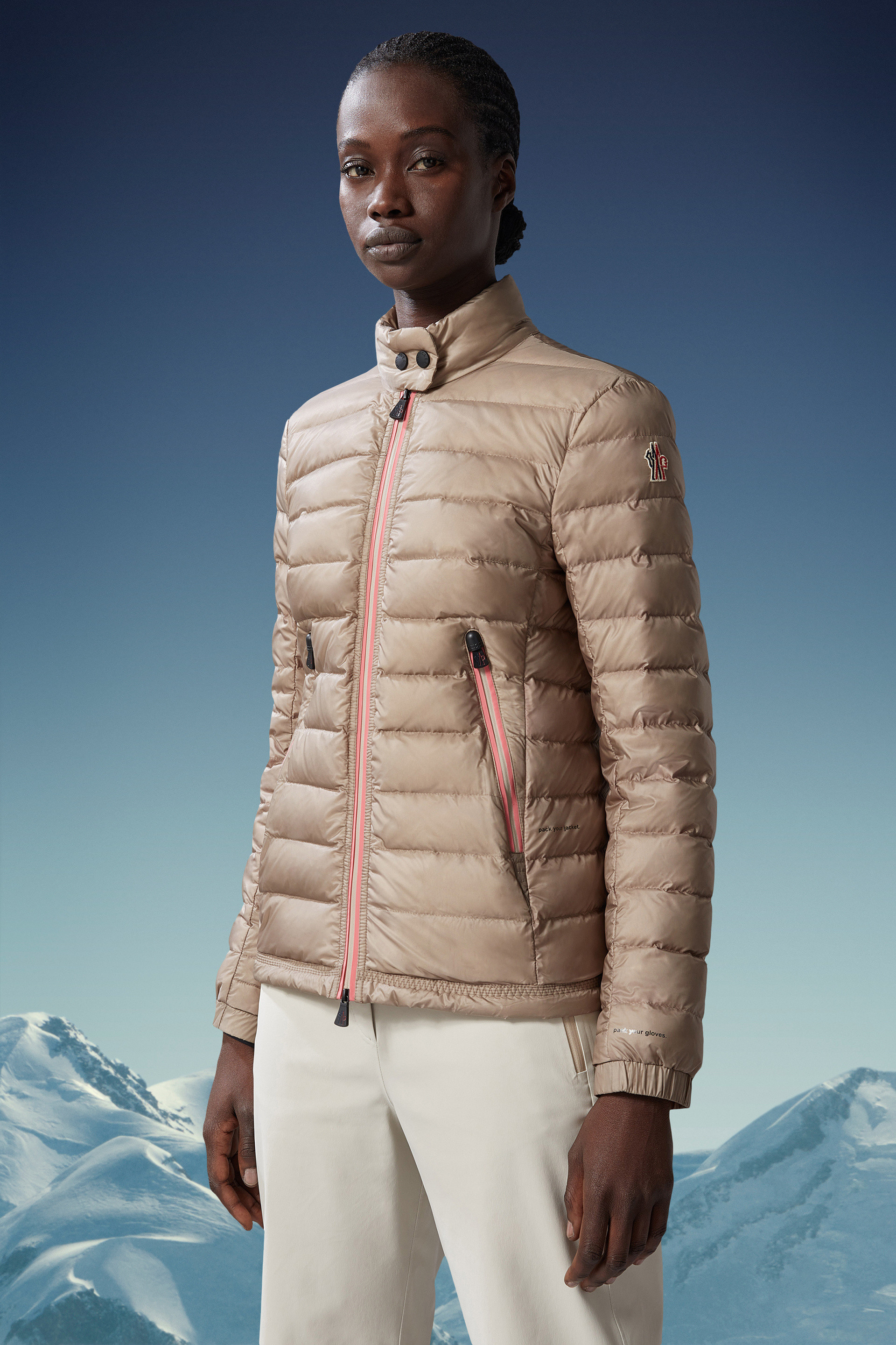 Moncler Walibi Quilted Puffer Jacket In Multicolor
